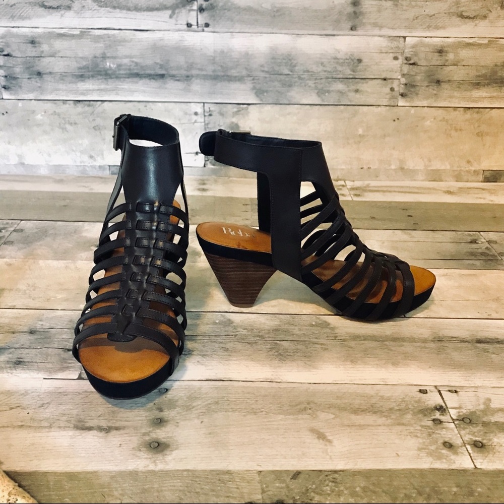 Reba Strapped &  Braided Front Heels